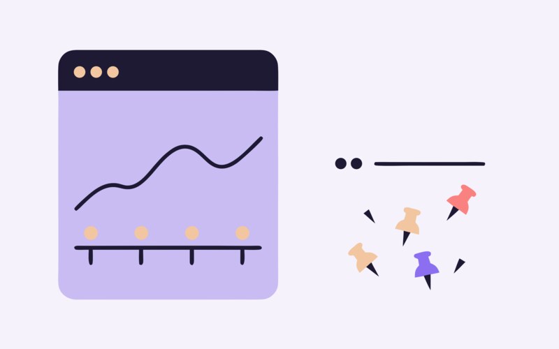 Analytics dashboard displaying Pinterest traffic metrics and engagement data